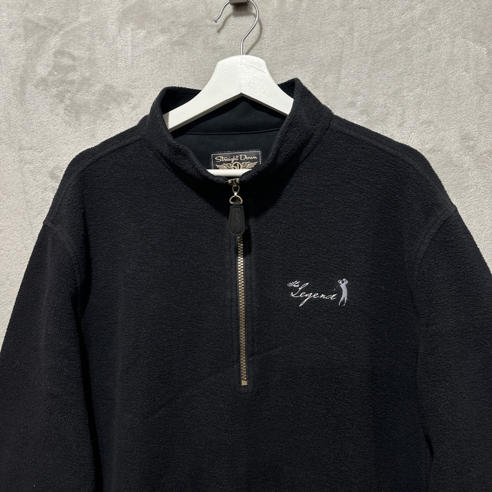Straight Down Major 1/4 Zip Long Sleeve Fleece Size XL Embroidered The Legend - Picture 4 of 9